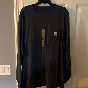 Men’s Carhartt long sleeve tee. Blue. Never worn.